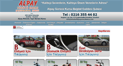 Desktop Screenshot of istanbulalpaysurucukursu.com